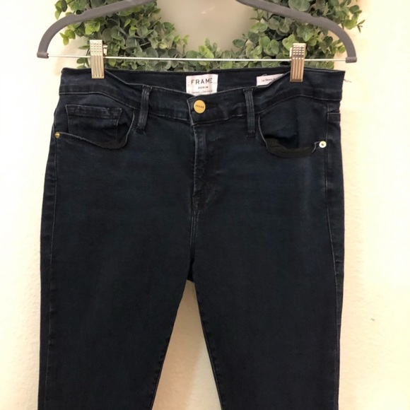 FRAME “le skinny de Jeanne” stagger hem jeans - Picture 4 of 13
